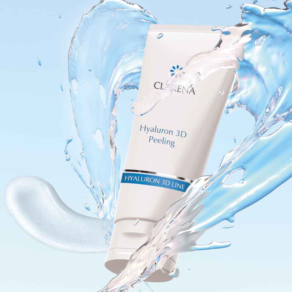 Clarena Hyaluron 3D Face Peeling with Hyaluronic Acid for Dry and Sensitive Skin - 100ml
