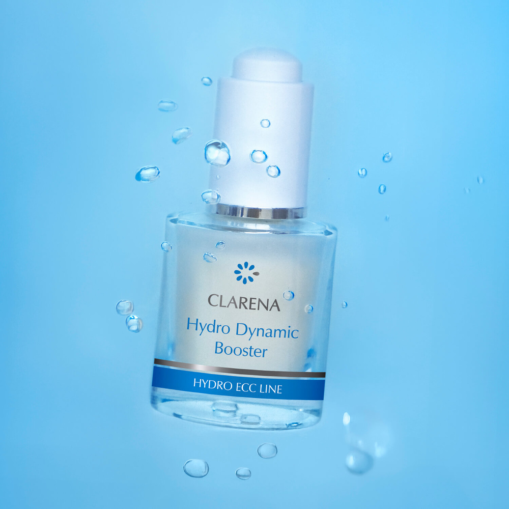Clarena Hydro ECC Line Dynamic Lekki Booster Intensywnego Nawilżenia dla każdego Rodzaju Skóry 30ml