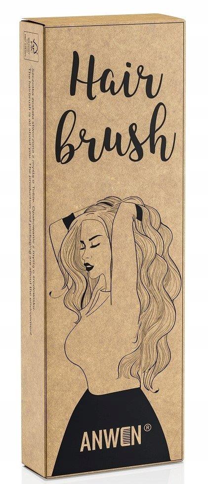 Anwen Premium Wooden Hair Brush for Thick Hair