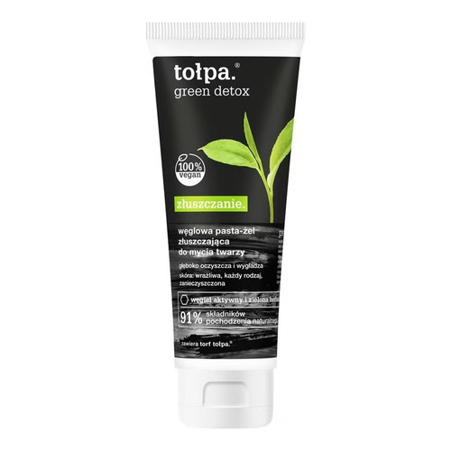 Tolpa Green Detox Charcoal Paste Exfoliating Gel Face Wash 125ml