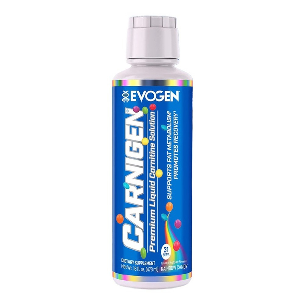 Evogen Carnigen Liquid Rainbow Candy Karnityna w Płynie Wspierająca Metabolizm Tłuszczów 473ml