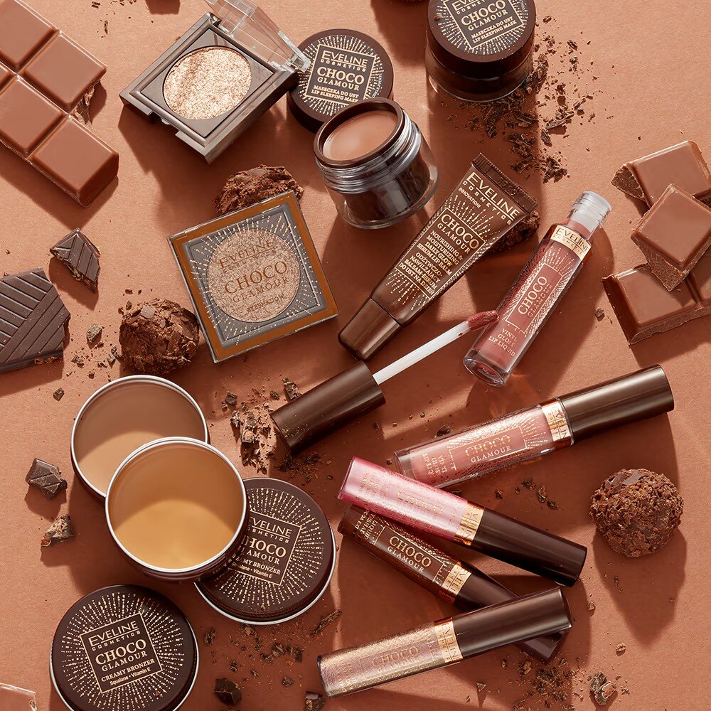 Eveline Choco Glamor Bronzer in Cream No. 02 Squalane Vitamin E 20g