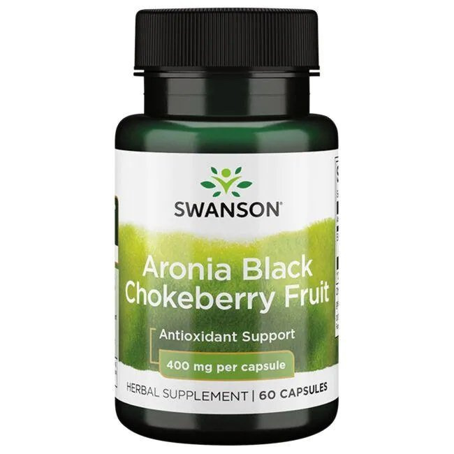 Swanson Aronia Black Chokeberry Fruit 400mg 60 Kapsułek
