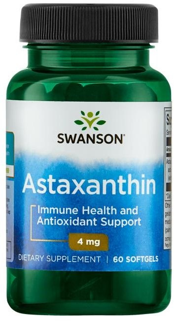 Swanson Astaxanthin 4mg 60 Softgels
