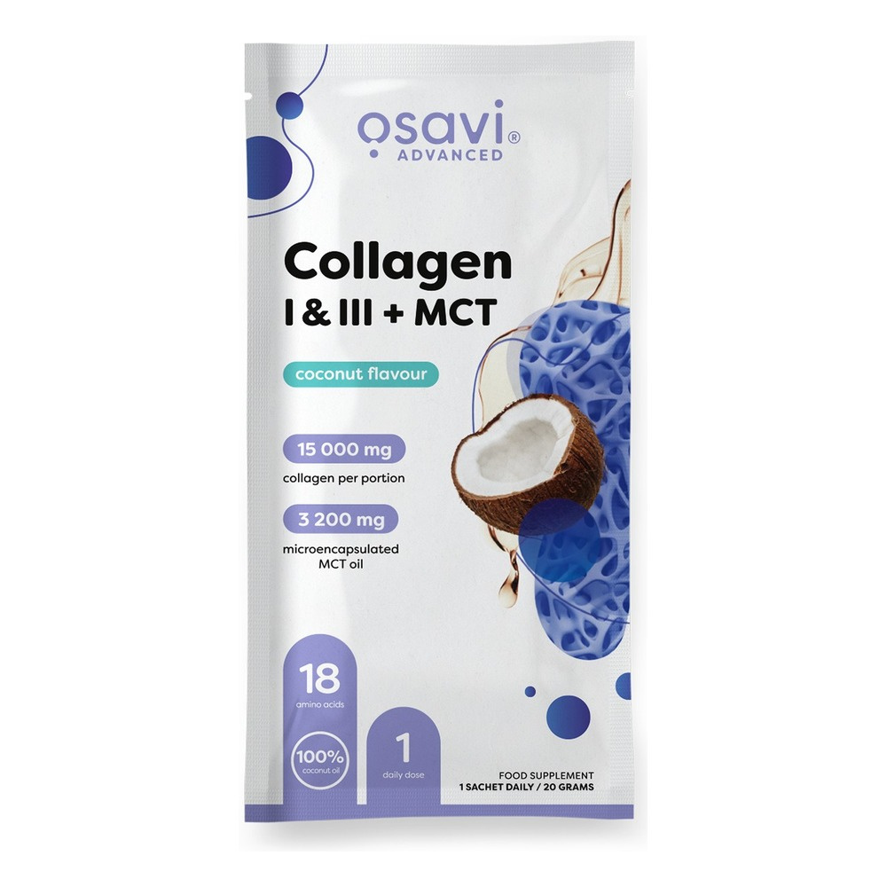 Osavi Collagen I & III + MCT Collagen Powder Coconut 20g