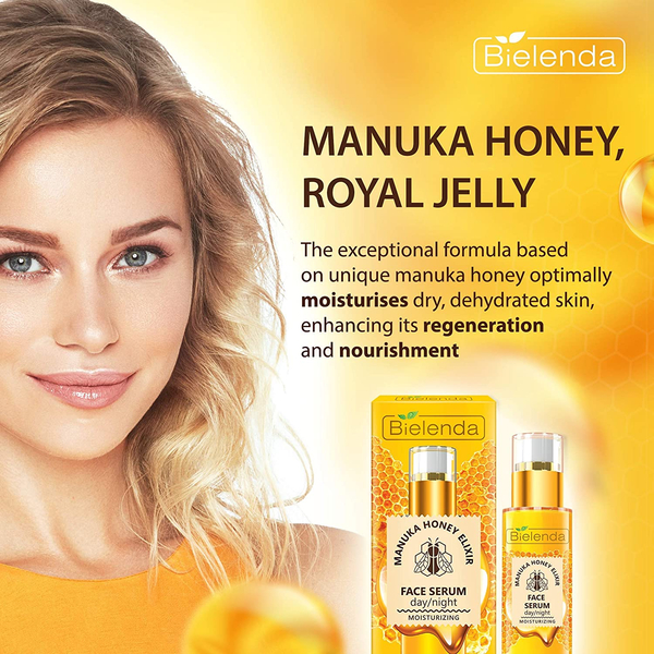 Bielenda Manuka Honey Nutri Elixir Odżywczo Nawilżające Serum na Dzień i na Noc 30g