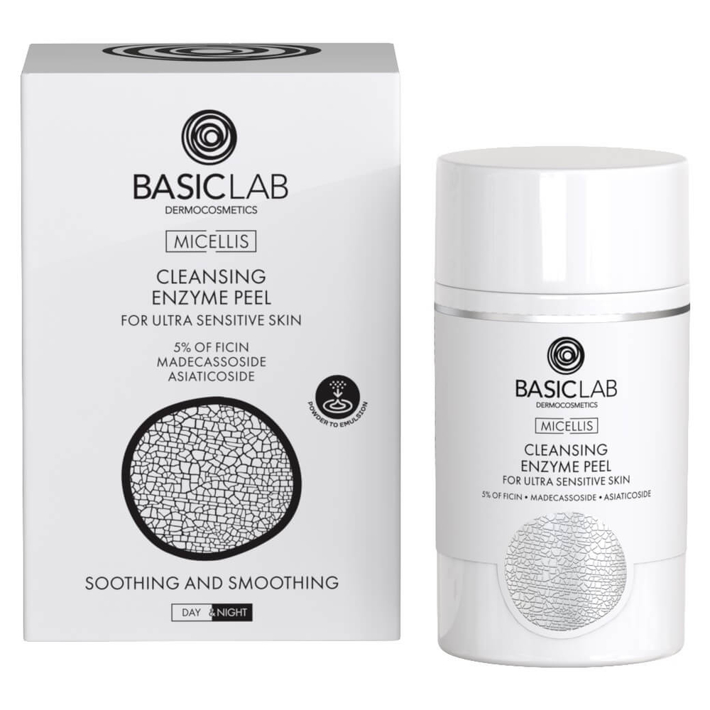 BasicLab Dermocosmetics Micellis Cleansing Enzyme Peel For Ultra Sensitive Skin 35g