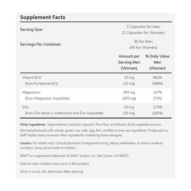 Now Foods ZMA Sports Recovery 90 Capsules