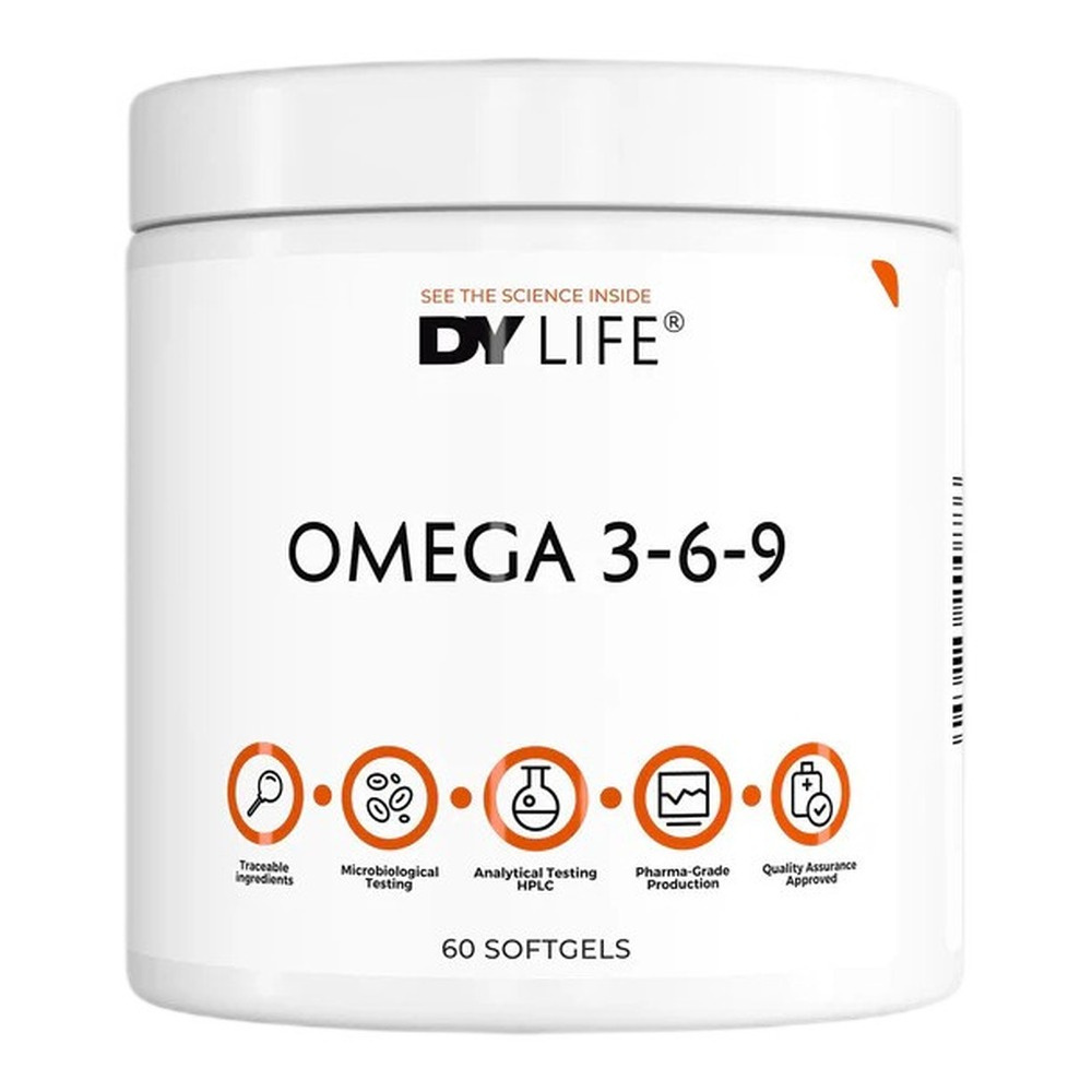 Dorian Yates DY LIFE Omega 3-6-9 60 Softgels