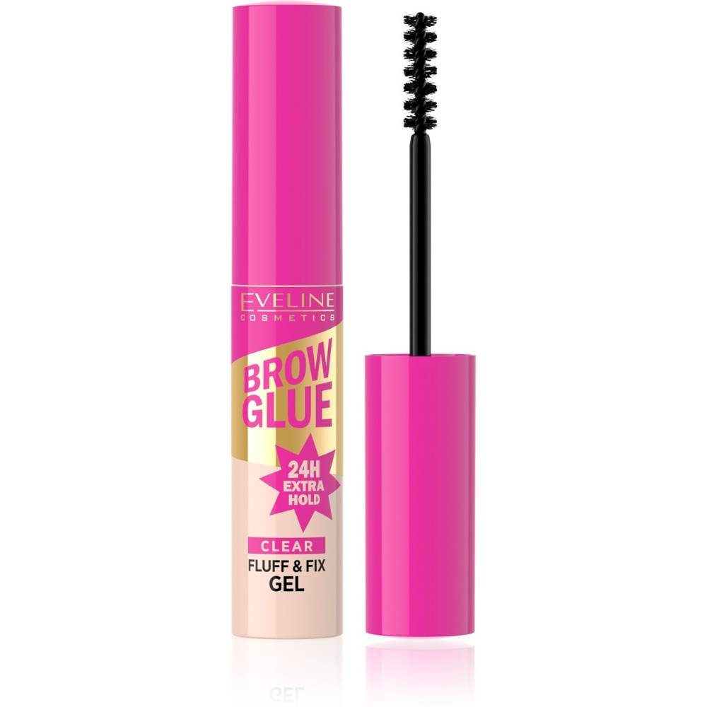 Eveline Brow Glue Fluff & Fix żel do brwi transparentny 6 ml