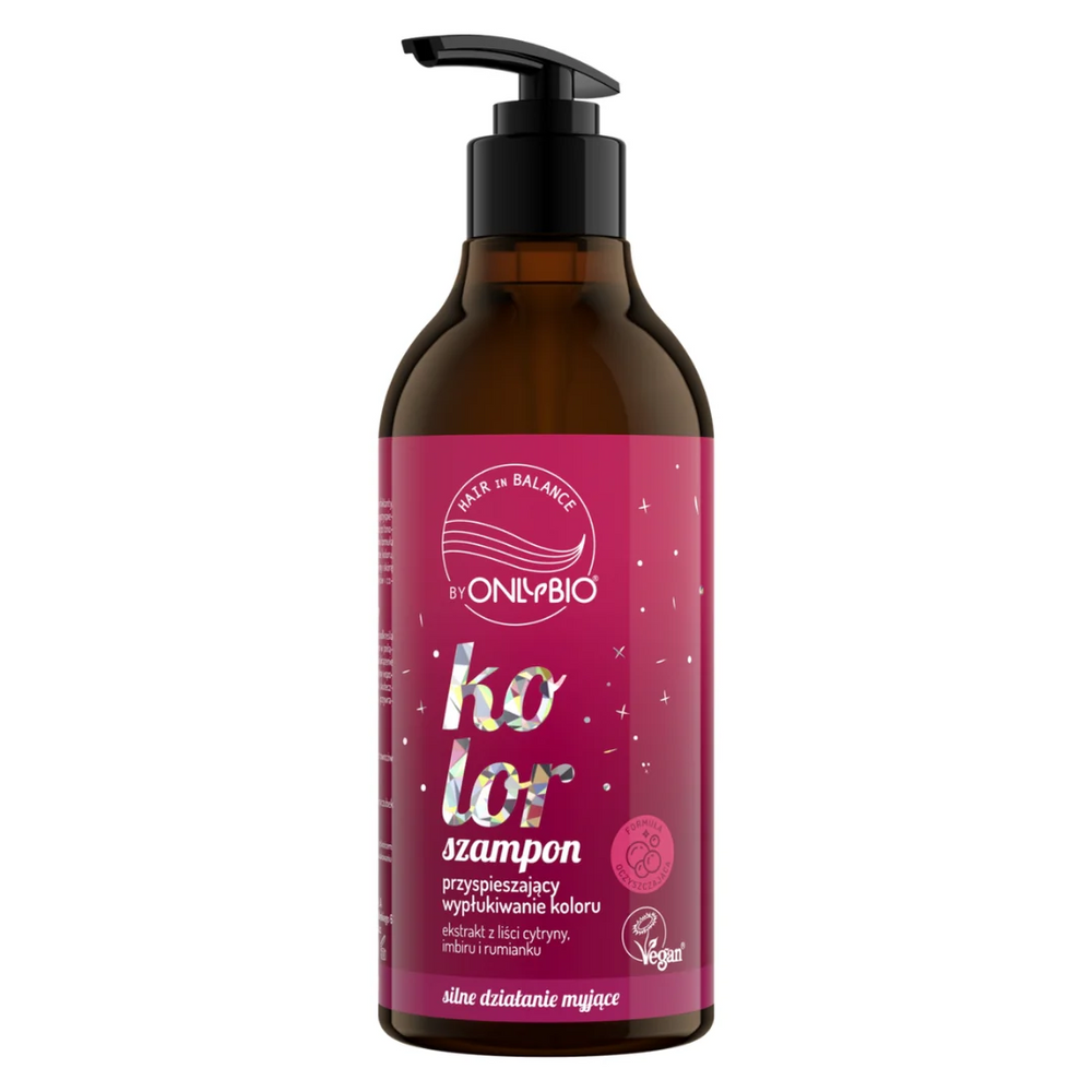 OnlyBio Hair in Balance Kolor Szampon Przyspieszający Wypłukiwanie Koloru 400ml