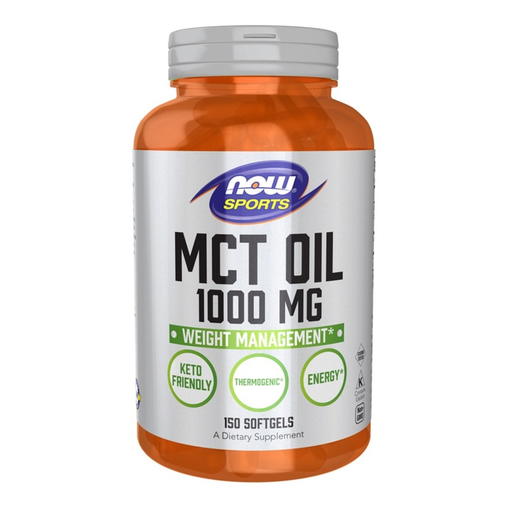 Now Foods MCT Oil 1000mg Supports Healthy Body Weight 150 Capsules