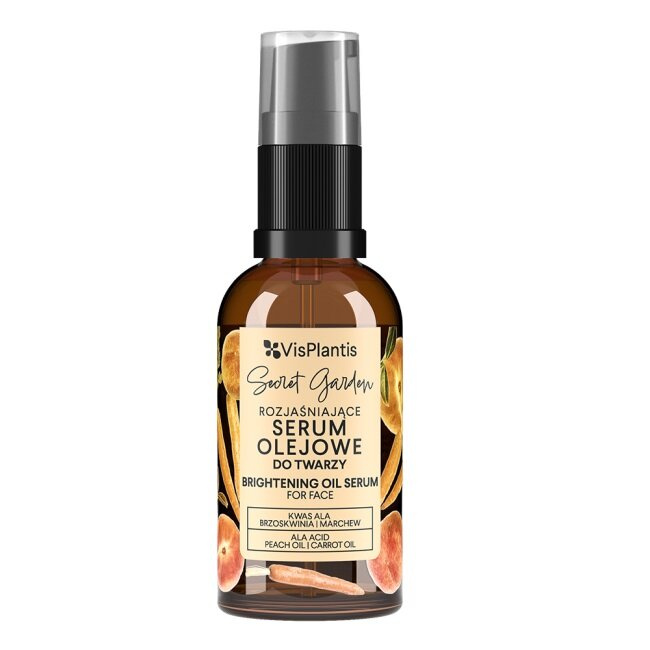 Vis Plantis Secret Garden Rozjaśniające Serum Olejowe do Twarzy 30ml Best Before 18.09.25