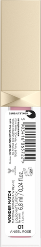Eveline Wonder Match Matte Liquid Lipstick No. 01 Angel Rose 6.8ml