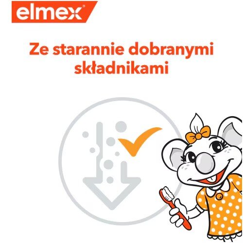 Elmex Pasta do Zębów dla Dzieci 0-6 Lat Codzienna Pielęgnacja Zębów Mlecznych 50ml