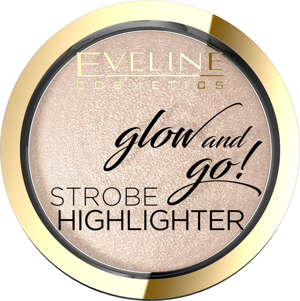Eveline Puder Rozświetlający w Kamieniu Glow And Go Champagne 01 Zawiera Opalizujące Perły