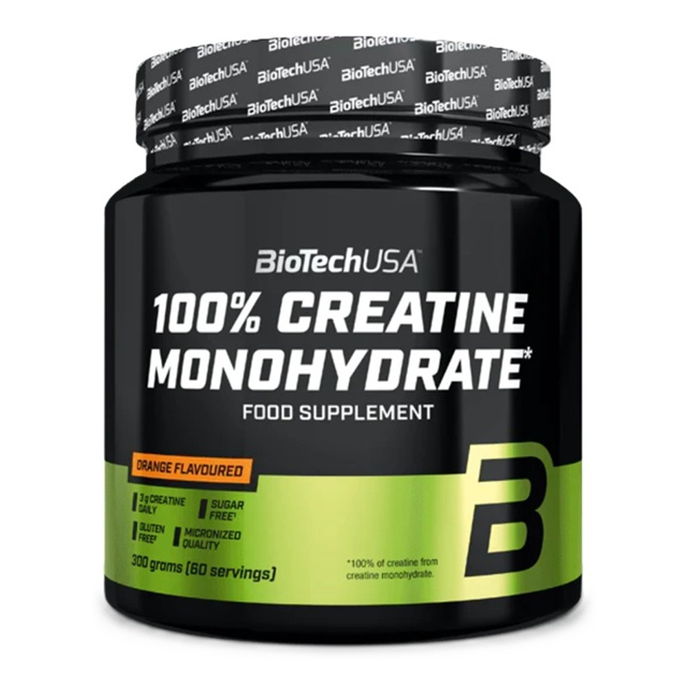 BioTechUSA 100% Creatine Monohydrate, Orange 300g