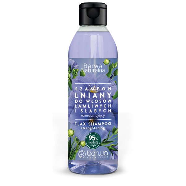 Barwa Lux Natural Strengthening Flax Shampoo for Brittle Hair 300ml