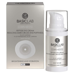 BasicLab Peptide Eye Cream Brightening and Depuffing Eye Treatment 15ml