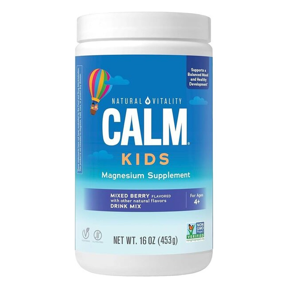 Natural Calm Kids, Mixed Berry - 453g