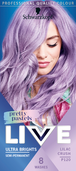 Schwarzkopf Live Pretty Pastels Hair Colour Lilac Crush P120