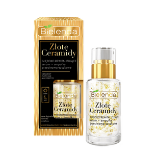 Bielenda Golden Ceramides Deeply Revitalizing Anti Wrinkle Serum Ampoule for Day and Night 15ml