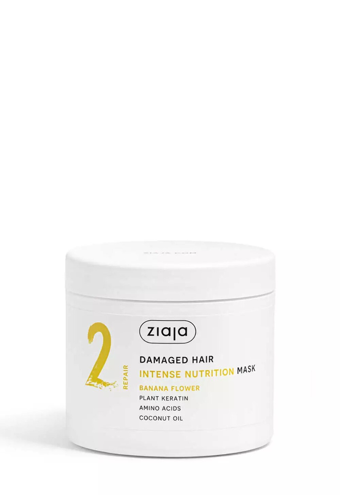 Ziaja Kwiat Bananowca Odżywcza Maska dla Włosów Zniszczonych 350ml