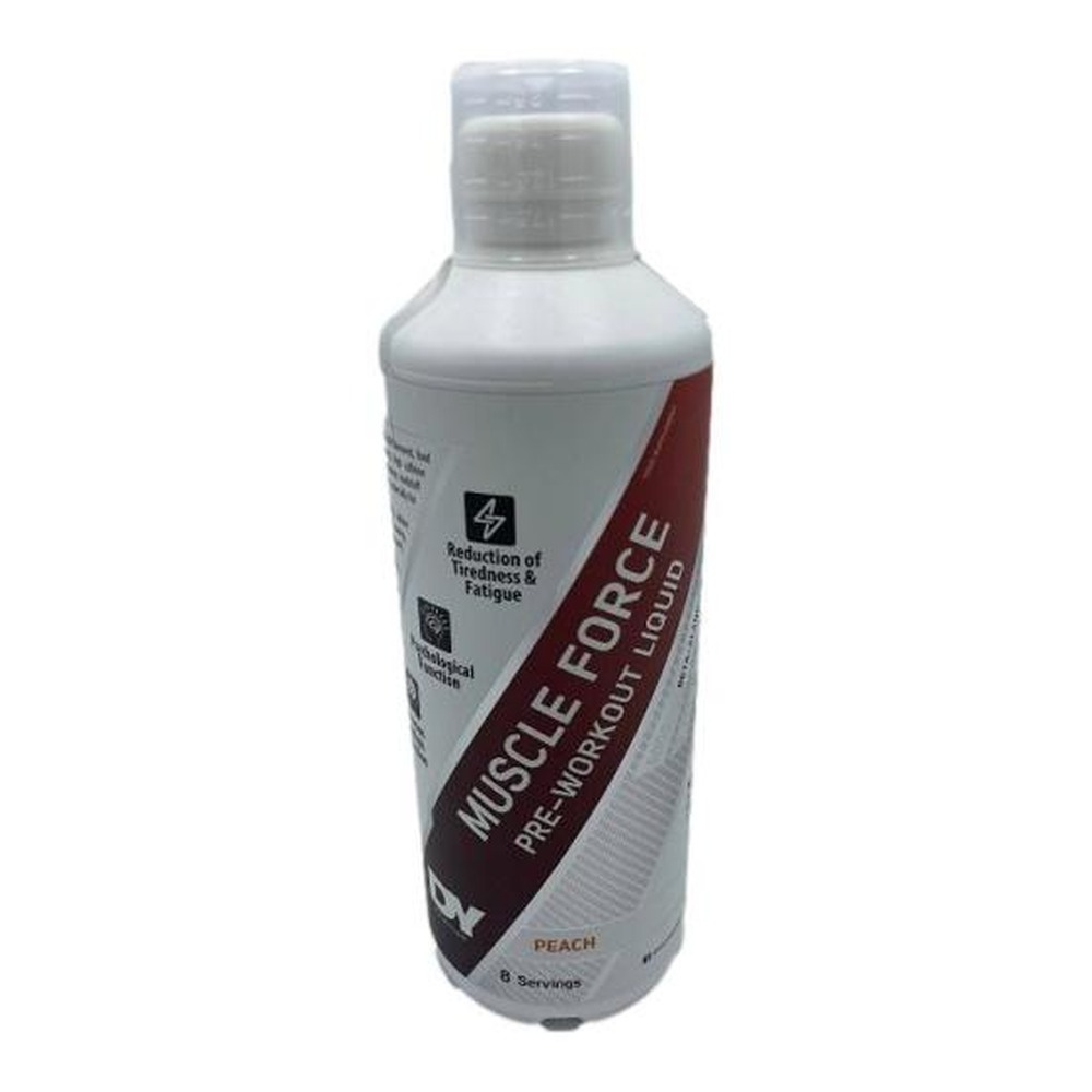 Dorian Yates Muscle Force Płynny suplement przedtreningowy, Brzoskwinia 500ml