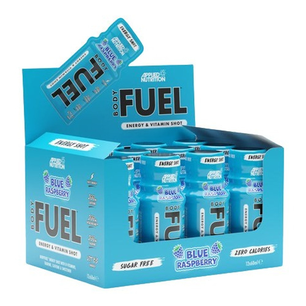 Applied Nutrition Bodyfuel Shot energetyczny, Niebieska malina 12 x 60ml