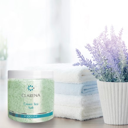Clarena Podo Line Luxury Green Tea Foot Bath Salt - 600g