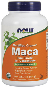 NOW Foods Maca 500 mg Proszek Wsparcie Energii i Witalności 198g