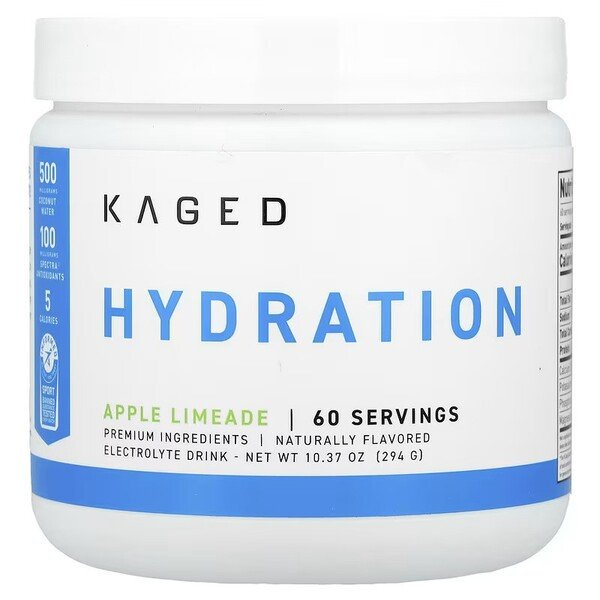 Kaged Muscle Hydration Jabłko Limonka Elektrolity w Proszku dla Nawodnienia 294g