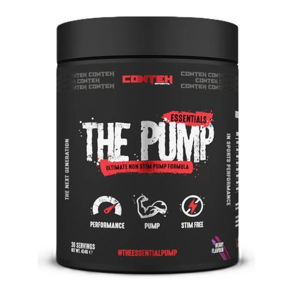 Conteh Sports The Pump Stimulant-Free Pre-Workout for Muscle Pumps Berry 414g