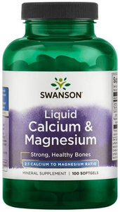 Swanson Liquid Calcium & Magnesium 100 Softgels