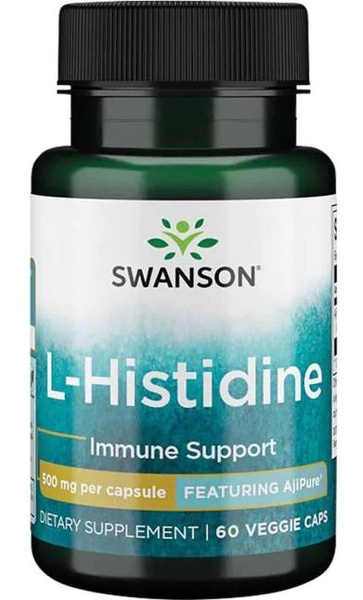 Swanson AjiPure L-Histidine 500mg 60 Capsules