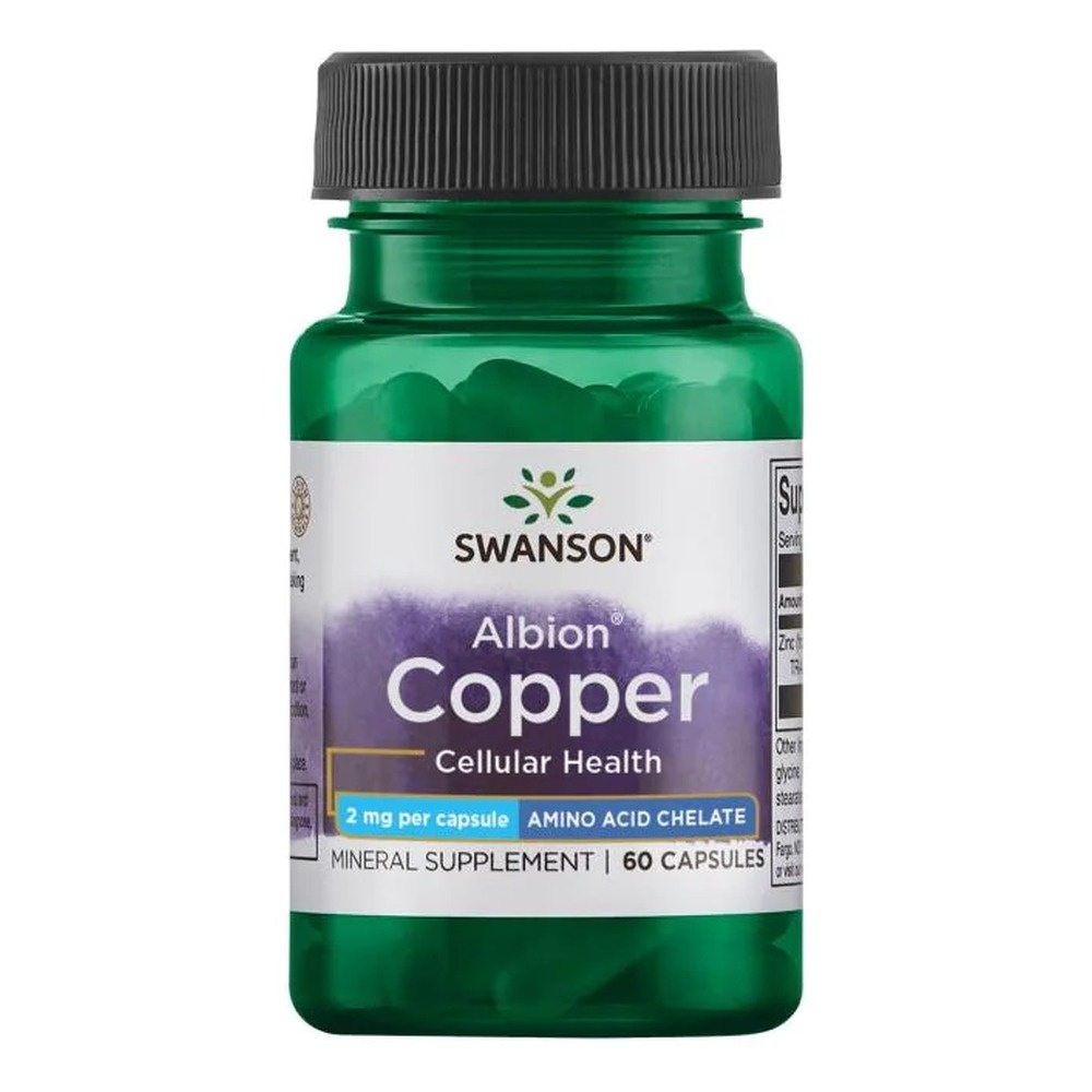 Swanson Albion Copper 2mg 60 Capsules