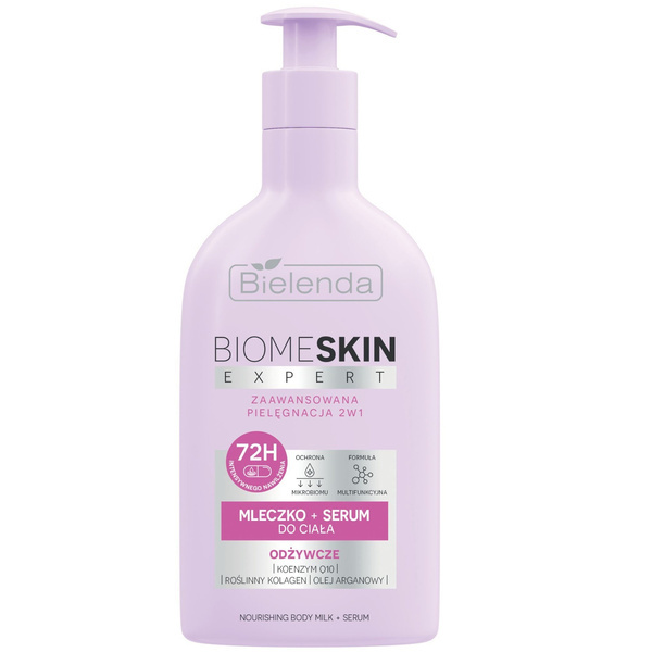 Bielenda Biome Skin Expert Odżywcze Mleczko + Serum do Ciała 2w1 350ml