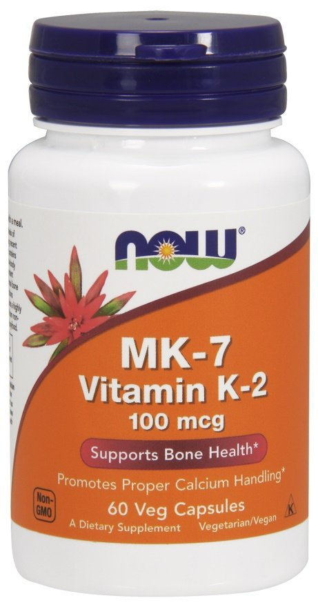 Now Foods MK-7 Vitamin K-2 100mcg 60 Capsules
