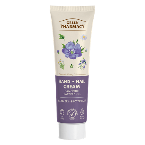 Green Pharmacy Regenerating Hand and Nail Cream Chamomile and Linseed Oil 100ml
