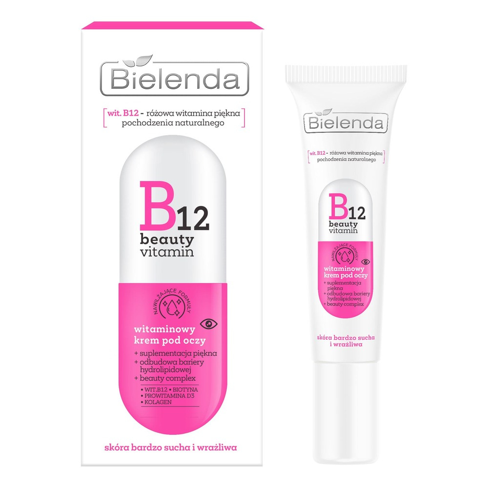Bielenda B12 Beauty Vitamin Eye Cream for Very Dry and Sensitive Skin 15ml