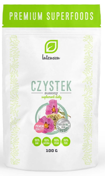 Intenson Dried Cistus Premium Superfoods Vegan Natural Diet Supplement Supporting Immune System 100g