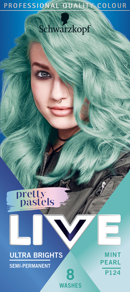 Schwarzkopf Live Pretty Pastels Hair Color Mint Pearl P124