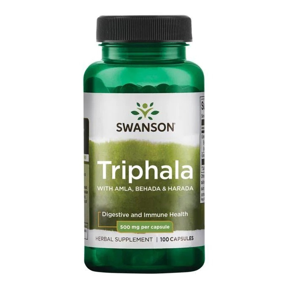 Swanson Triphala 500mg Wspomaga Oczyszczanie Organizmu 100 Kapsułek