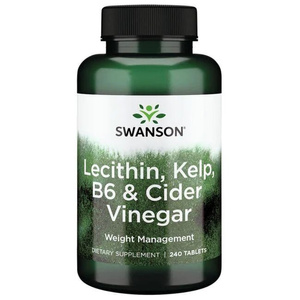 Swanson Lecithin Kelp B6 & Cider Vinegar Wspiera Odchudzanie 240 Tabletek