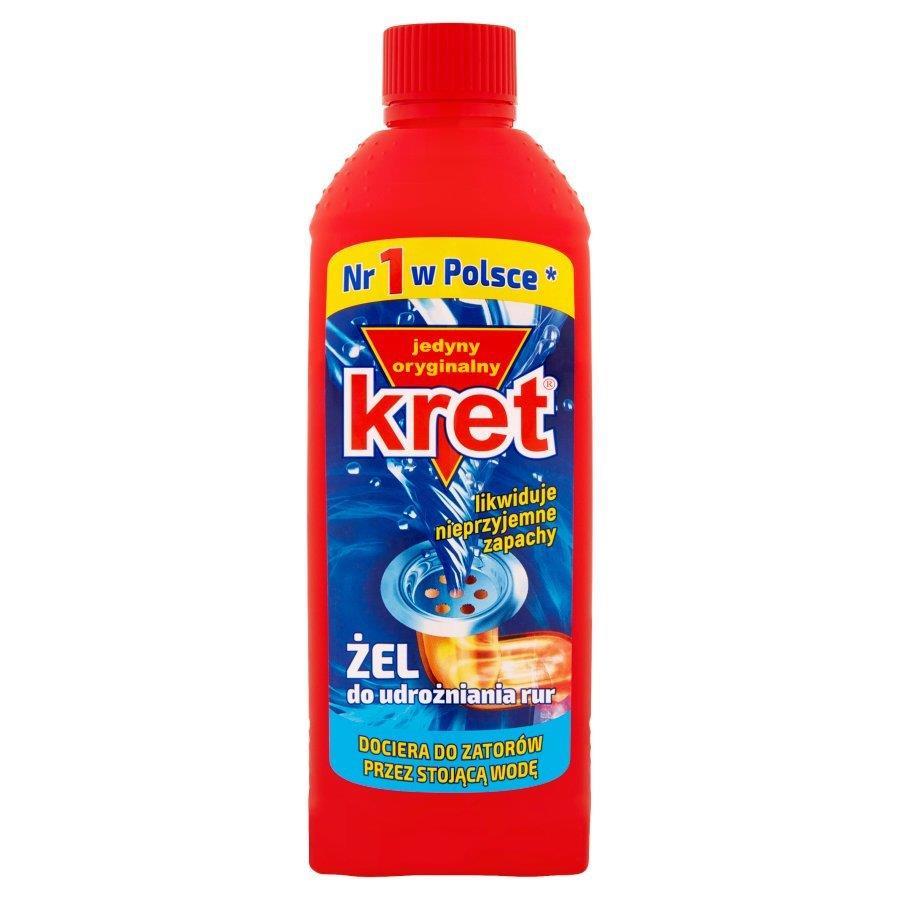 Kret Gel for Unblocking Pipes and Siphons in Sewer Systems 500g