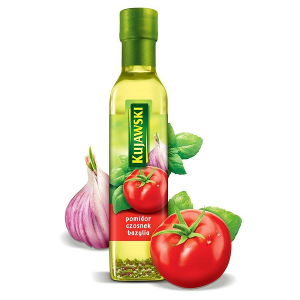 Kujawski Extra Virgin Rapeseed Oil with Tomatoes Garlic and Basil 250ml