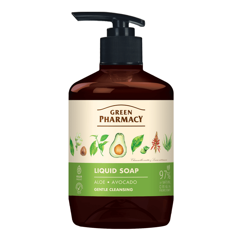 Green Pharmacy Liquid Soap Aloe and Avocado 460ml