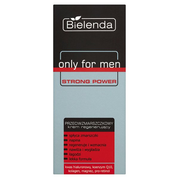Bielenda Only for Man Strong Power Q10 Krem Regenerujący Przeciwzmarszczkowy 50ml
