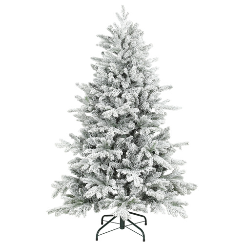 HOMCOM 5ft Snow Flocked Artificial Christmas Tree