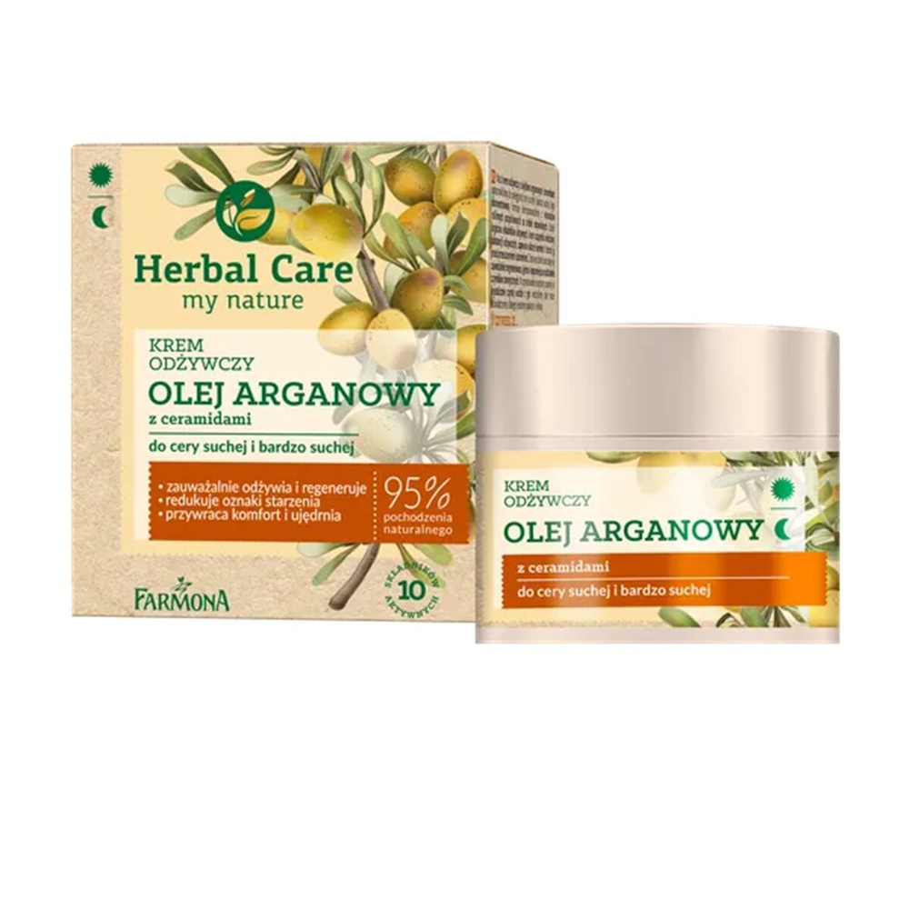 Herbal Care Odżywczy Krem dla Skóry Suchej i Bardzo Suchej Olejek Arganowy 50ml